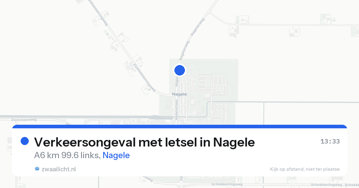Verkeersongeval met letsel in Nagele — 7 aug 2026