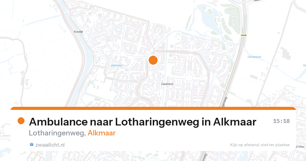 Ambulance naar Lotharingenweg in Alkmaar — 24 jan 2026