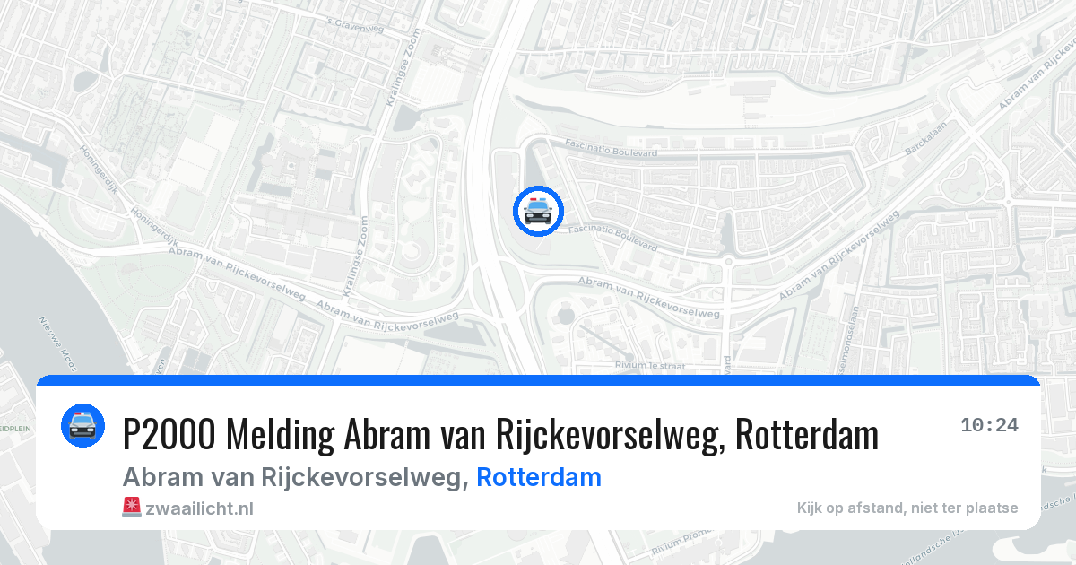 P2000 Melding Abram van Rijckevorselweg, Rotterdam — 30 mei 2026