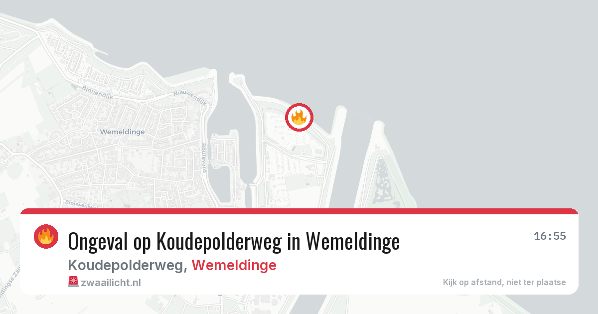 Ongeval op Koudepolderweg in Wemeldinge — 26 jun 2026