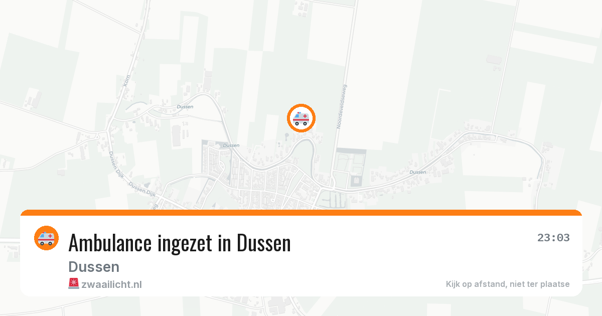 Ambulance ingezet in Dussen — 12 aug 2026