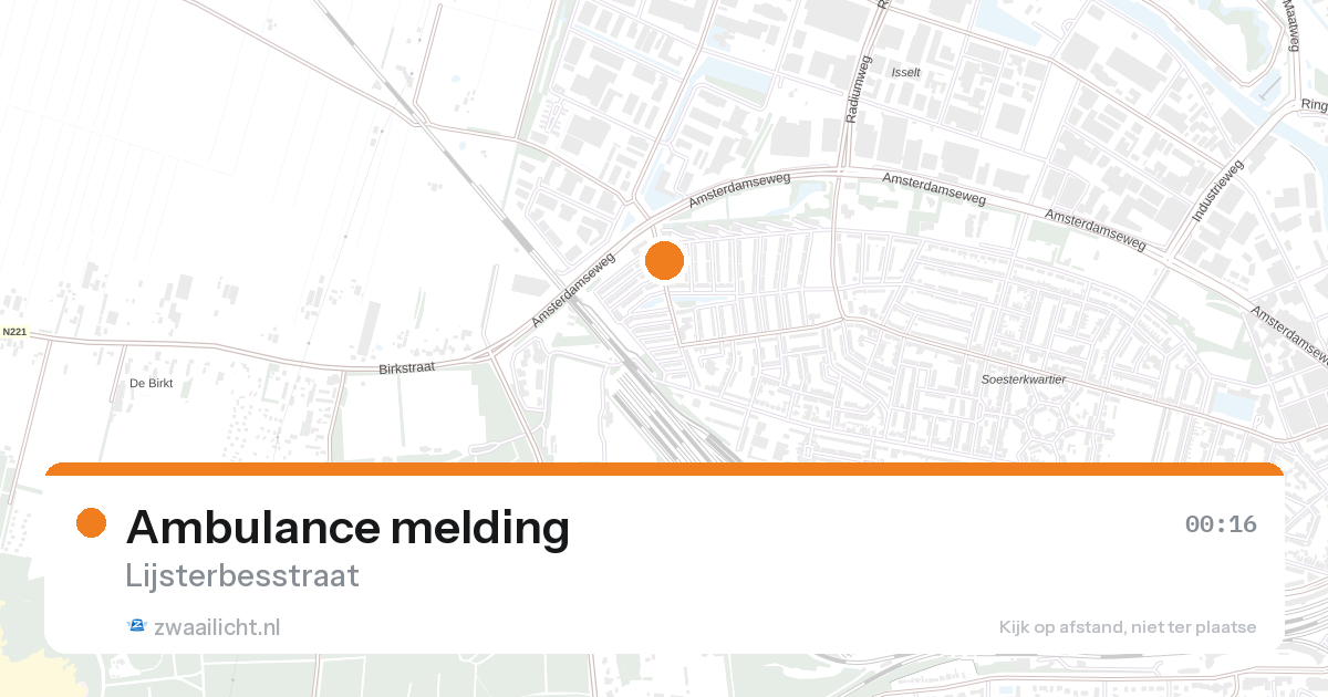 Ambulance melding — 31 jan 2026