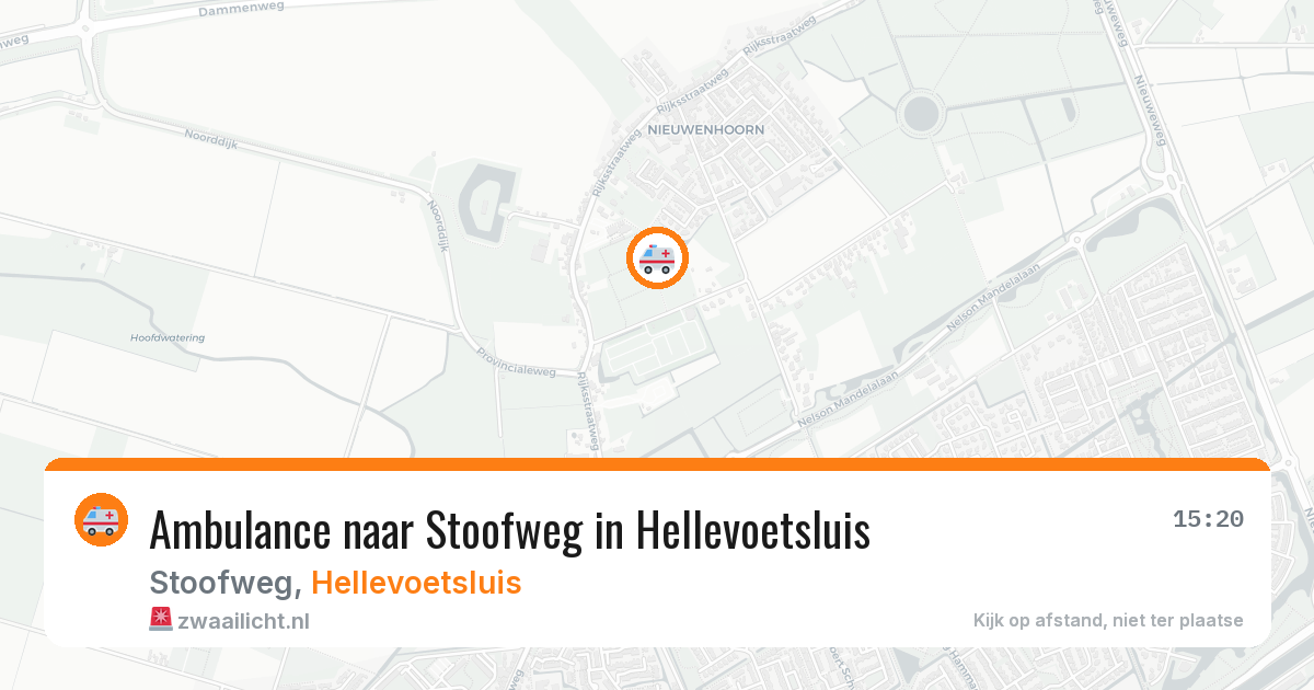 Ambulance naar Stoofweg in Hellevoetsluis — 6 mei 2026