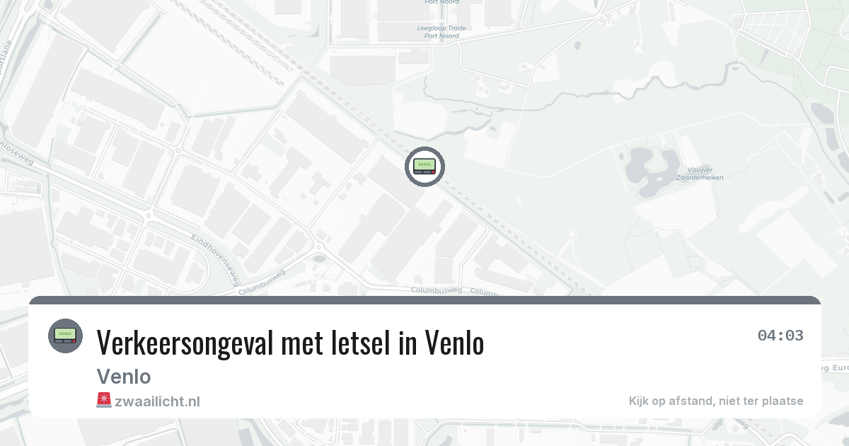 Verkeersongeval met letsel in Venlo — 2 apr 2026