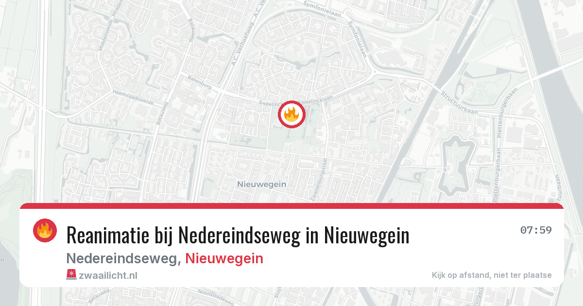 Reanimatie bij Nedereindseweg in Nieuwegein — 18 jun 2026