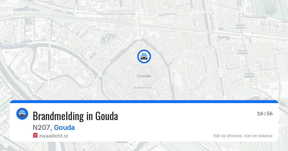 Brandmelding in Gouda — 12 jun 2026