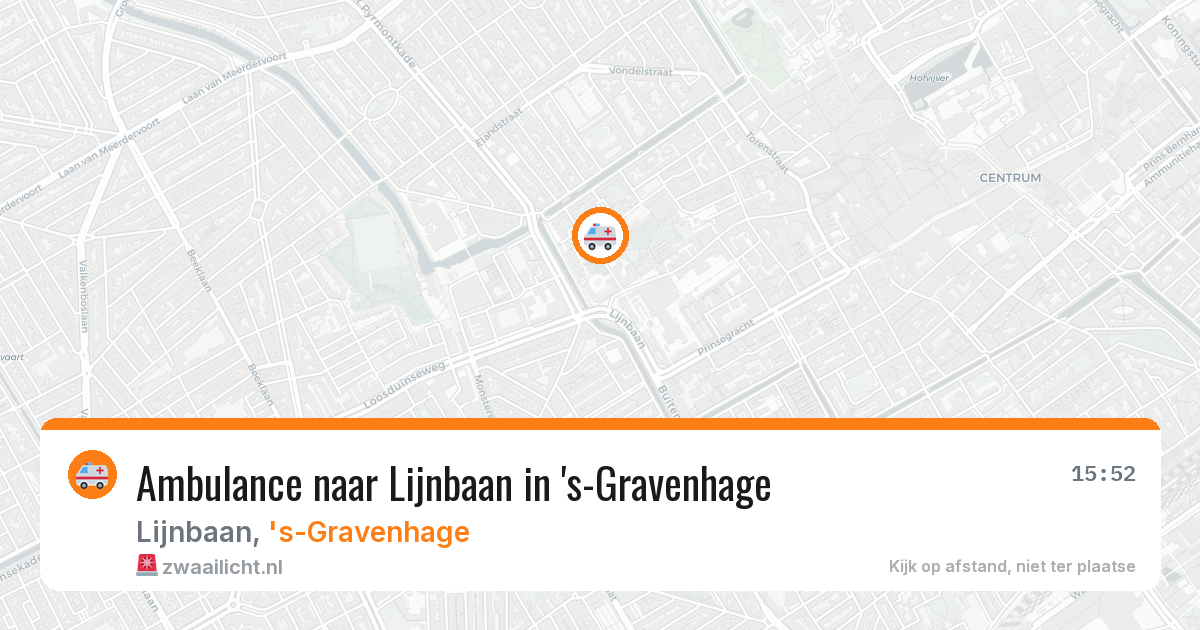 Ambulance naar Lijnbaan in 's-Gravenhage — 10 apr 2026