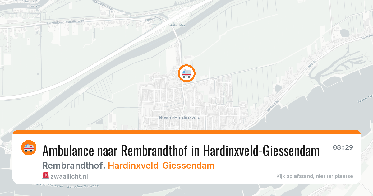 Ambulance naar Rembrandthof in Hardinxveld-Giessendam — 5 jun 2026