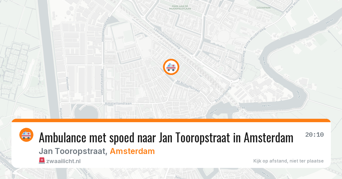 Ambulance met spoed naar Jan Tooropstraat in Amsterdam — 7 mrt 2026