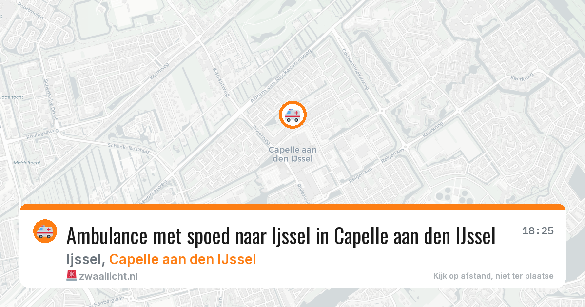 Ambulance met spoed naar Ijssel in Capelle aan den IJssel — 15 jun 2026