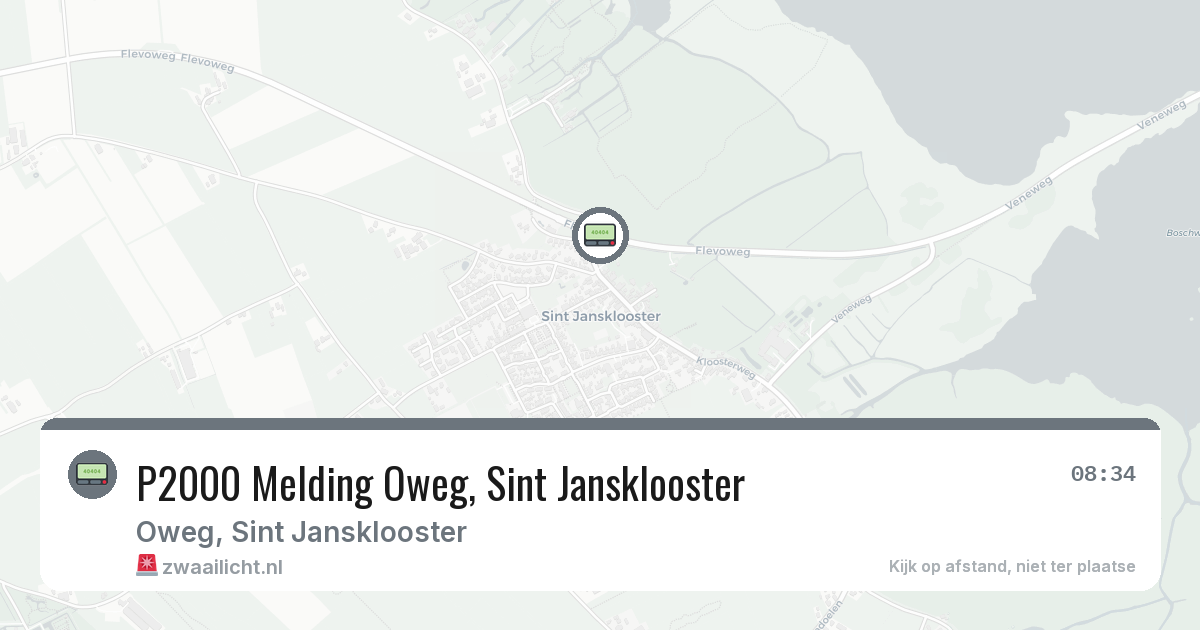 P2000 Melding Oweg, Sint Jansklooster — 6 aug 2026