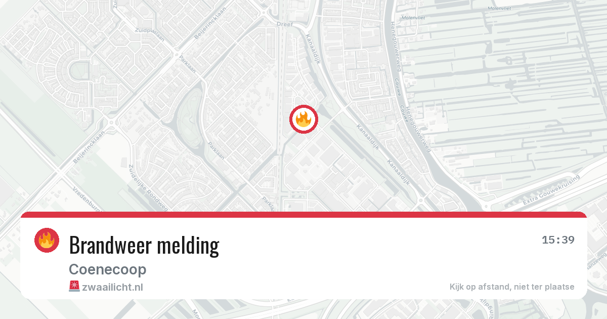 Brandweer melding — 20 jun 2026