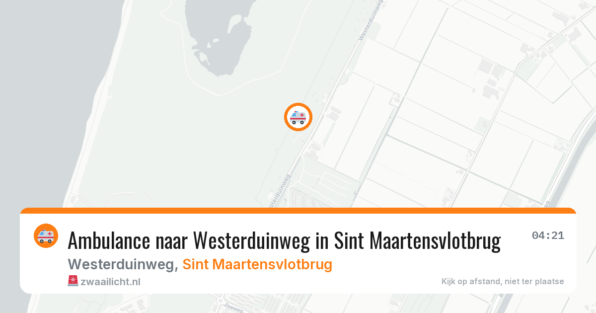 Ambulance naar Westerduinweg in Sint Maartensvlotbrug — 19 mei 2026