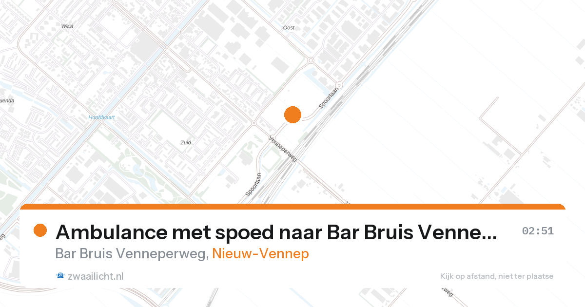 Ambulance met spoed naar Bar Bruis Venneperweg in Nieuw-Vennep — 7 feb 2026