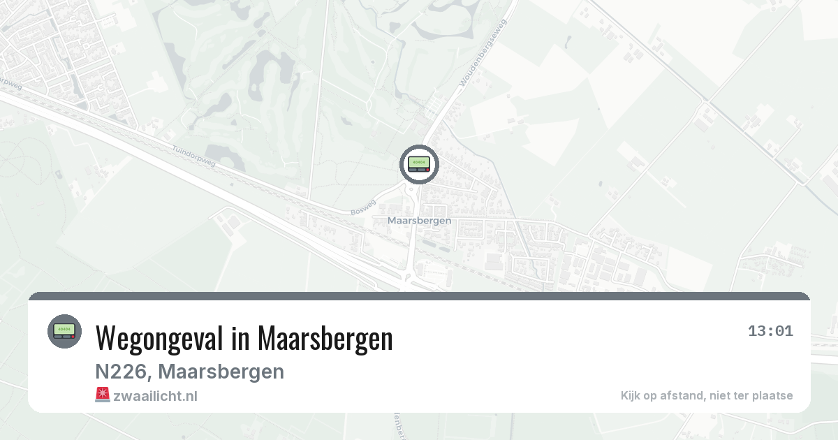 Wegongeval in Maarsbergen — 3 mrt 2026