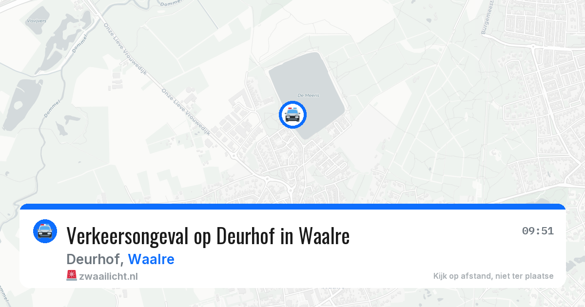 Verkeersongeval op Deurhof in Waalre — 21 jun 2026