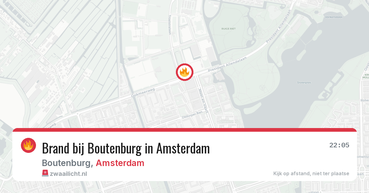 Brand bij Boutenburg in Amsterdam — 25 jun 2026