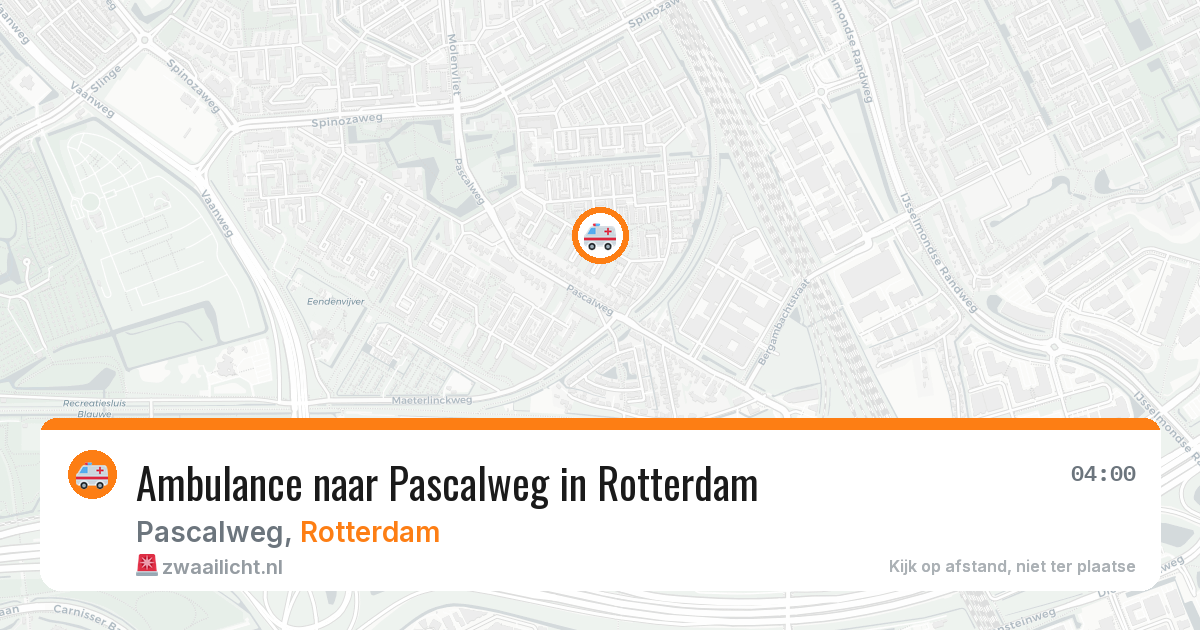 Ambulance naar Pascalweg in Rotterdam — 12 mrt 2026