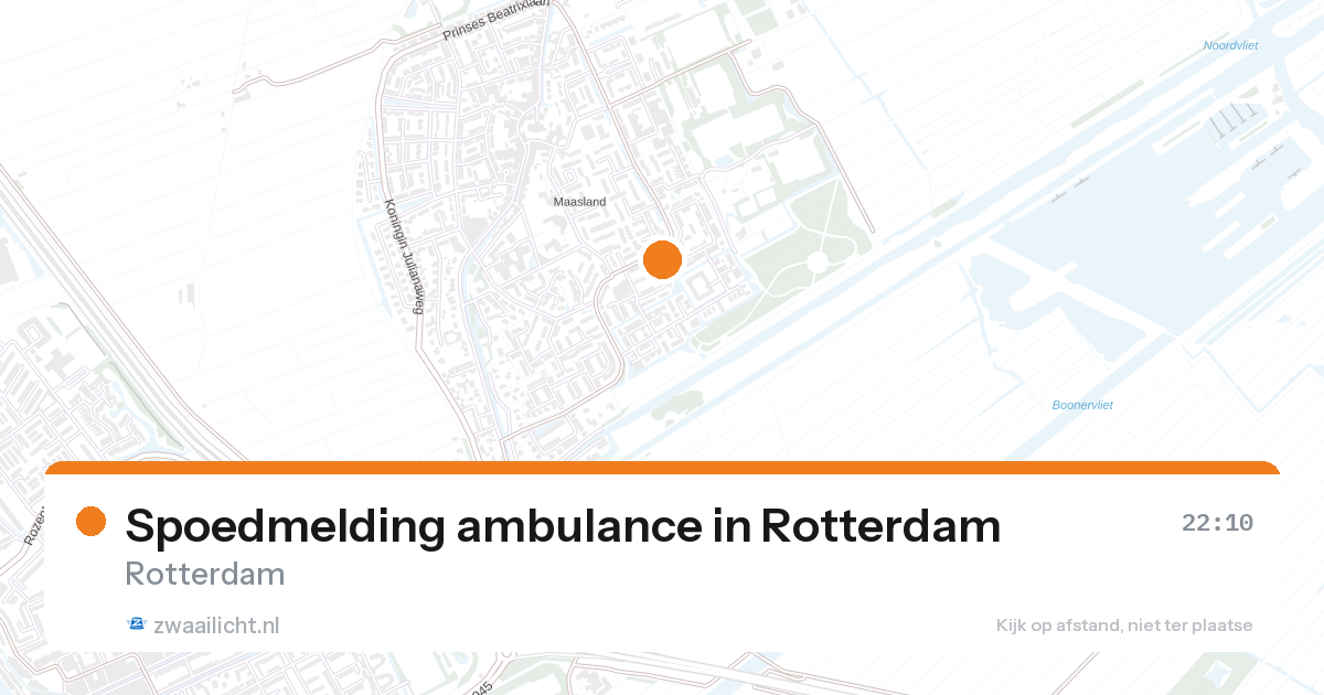 Spoedmelding ambulance in Rotterdam — 27 aug 2026