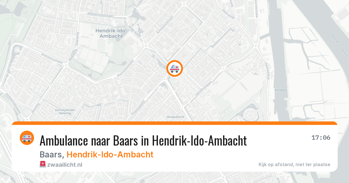 Ambulance naar Baars in Hendrik-Ido-Ambacht — 27 jun 2026
