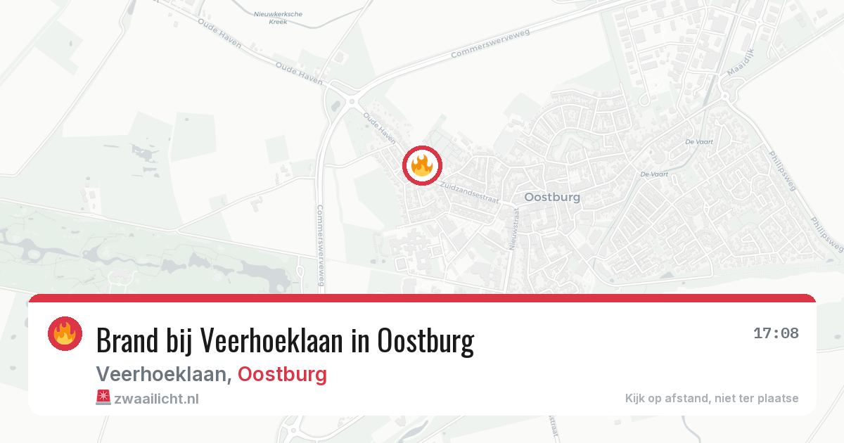 Brand bij Veerhoeklaan in Oostburg — 2 aug 2026