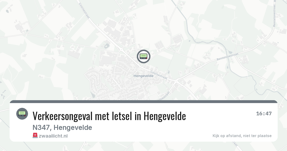 Verkeersongeval met letsel in Hengevelde — 8 mrt 2026