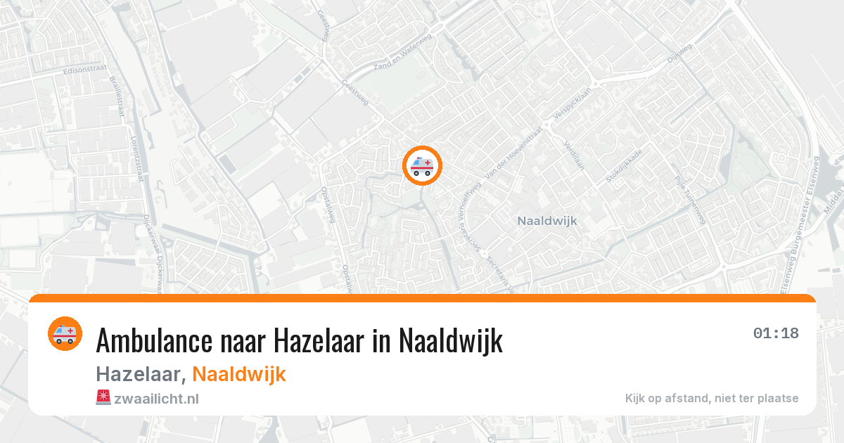 Ambulance naar Hazelaar in Naaldwijk — 19 jun 2026