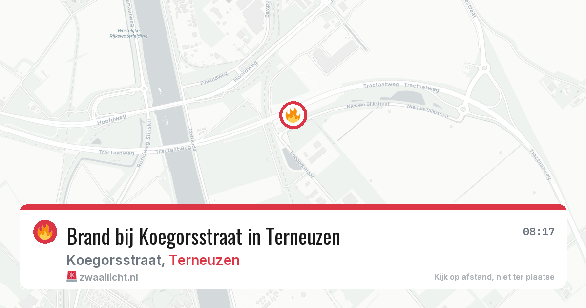 Brand bij Koegorsstraat in Terneuzen — 1 jun 2026