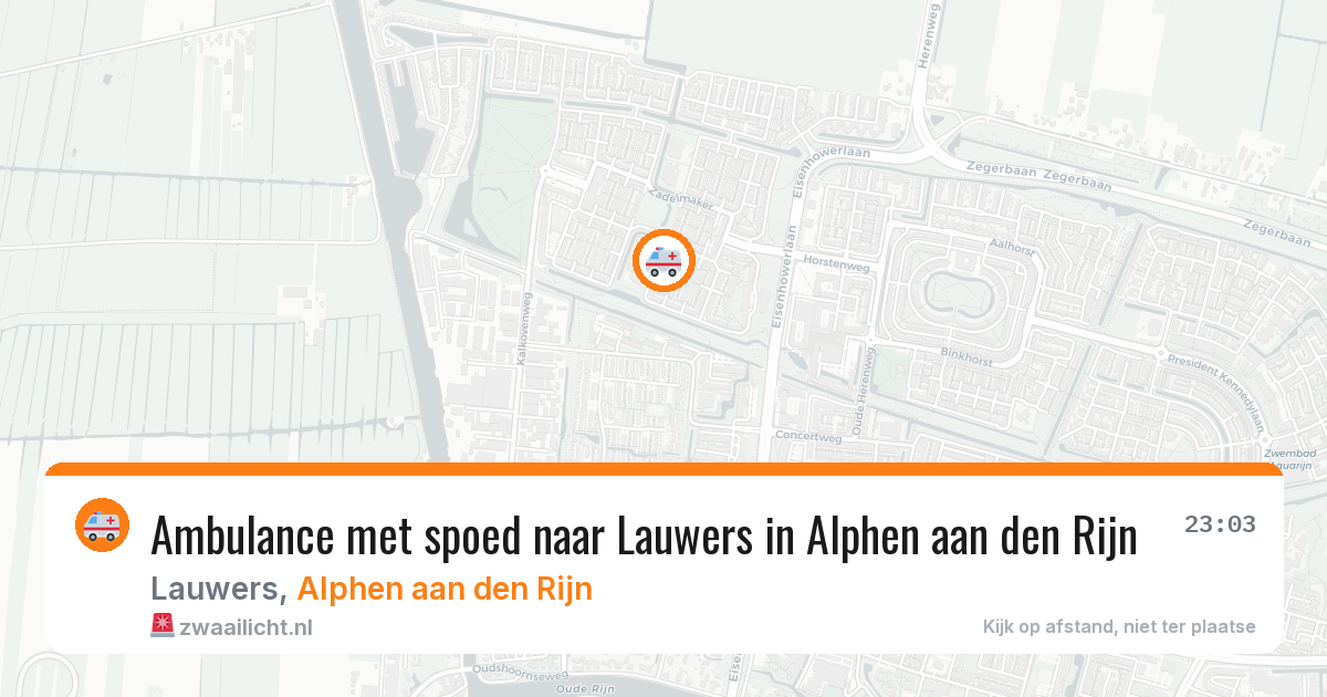 Ambulance met spoed naar Lauwers in Alphen aan den Rijn — 27 jun 2026