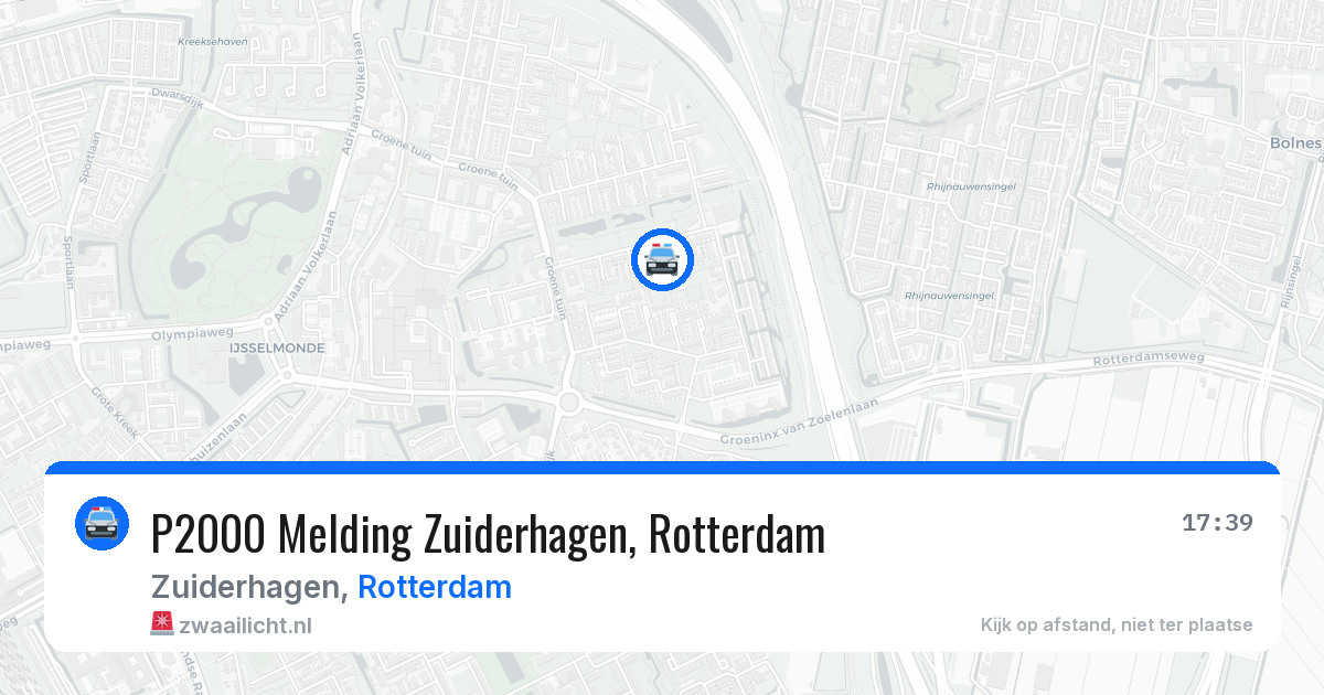 P2000 Melding Zuiderhagen, Rotterdam — 4 jun 2026
