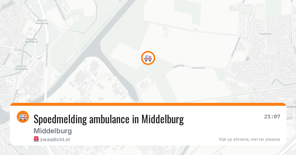 Spoedmelding ambulance in Middelburg — 12 aug 2026