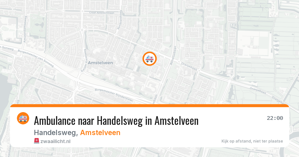 Ambulance naar Handelsweg in Amstelveen — 1 jul 2026