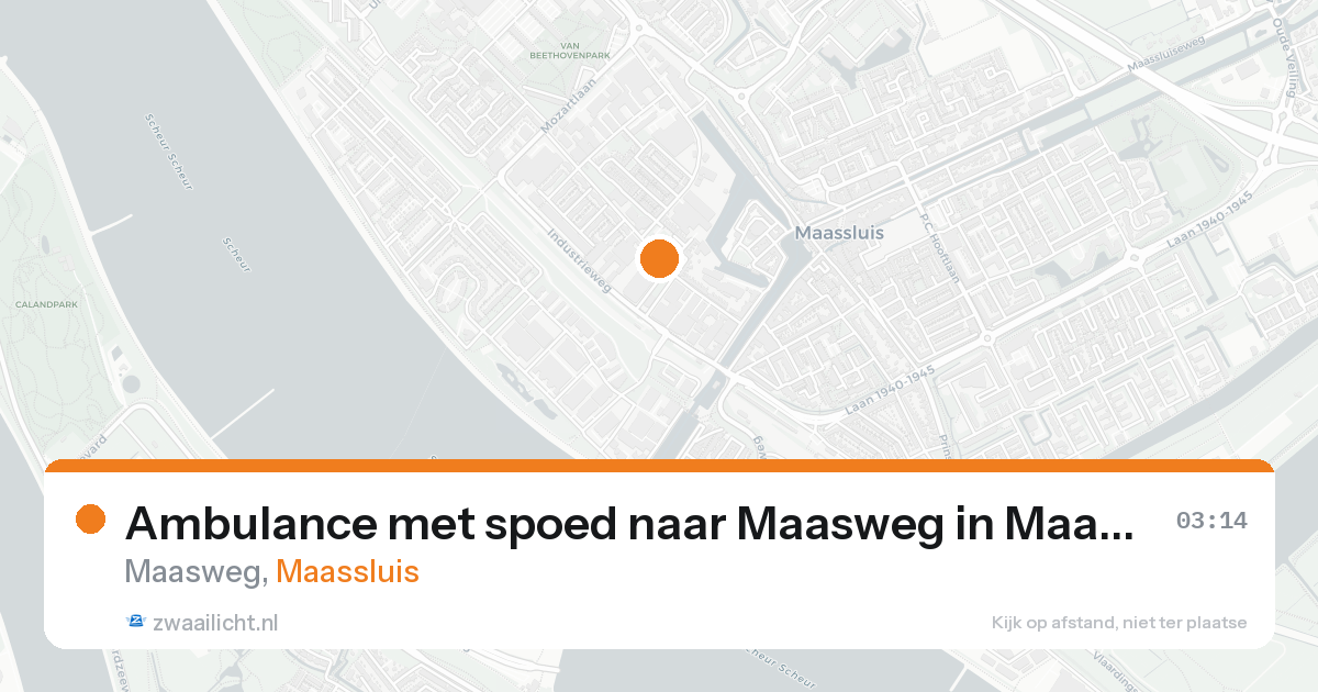 Ambulance met spoed naar Maasweg in Maassluis — 31 jan 2026