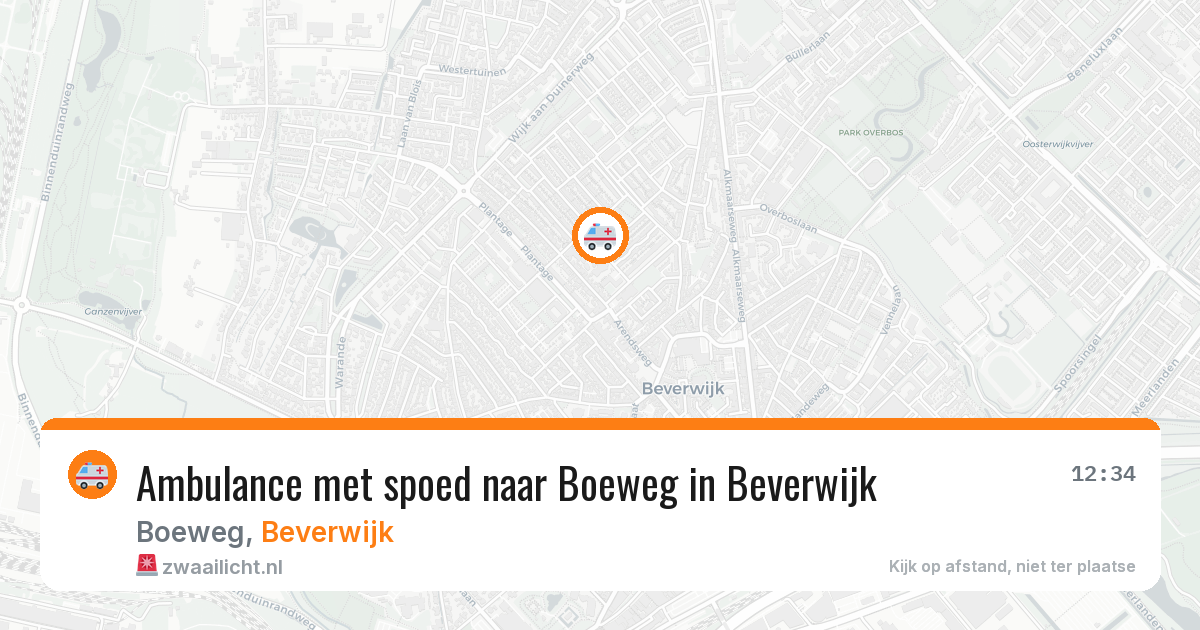 Ambulance met spoed naar Boeweg in Beverwijk — 8 apr 2026