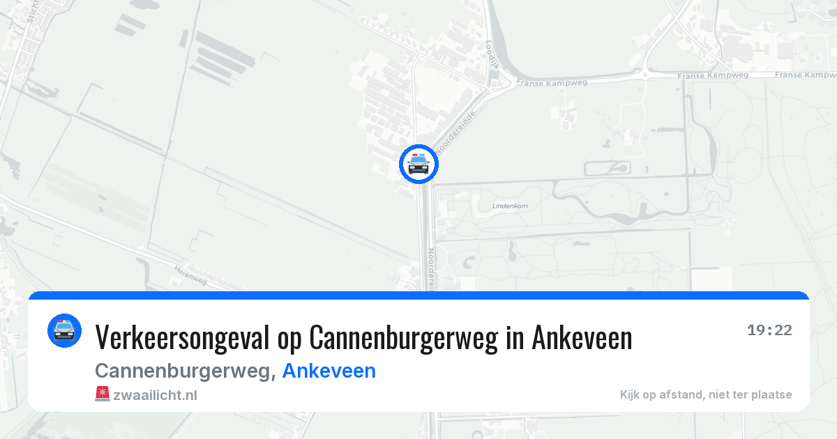 Verkeersongeval op Cannenburgerweg in Ankeveen — 30 jun 2026