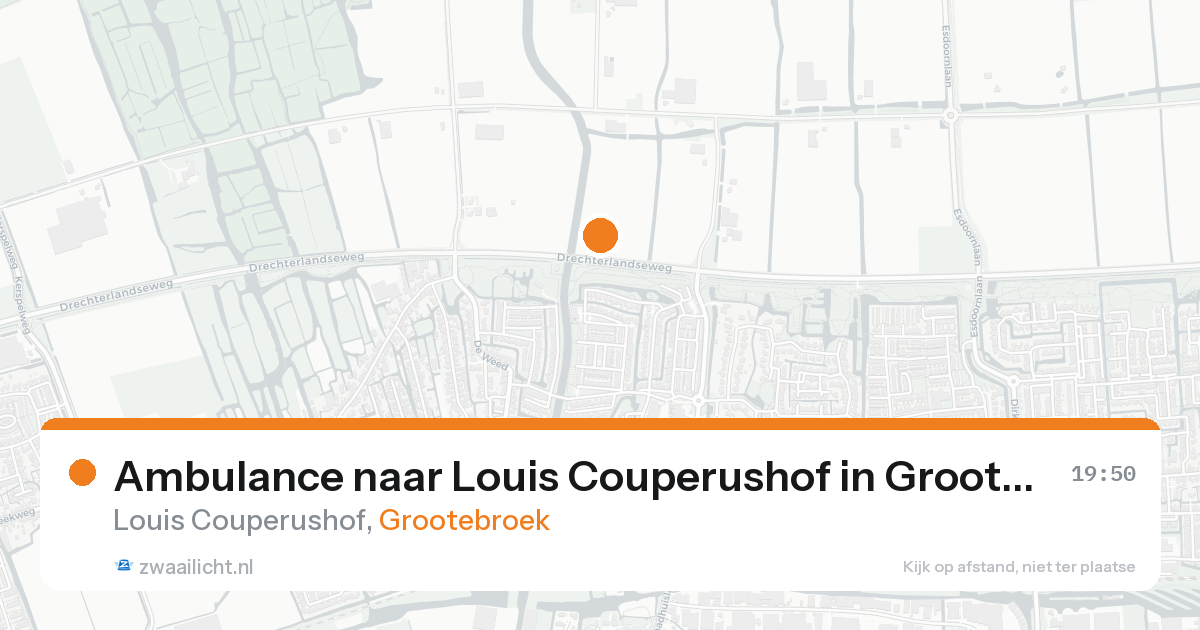 Ambulance naar Louis Couperushof in Grootebroek — 24 aug 2026