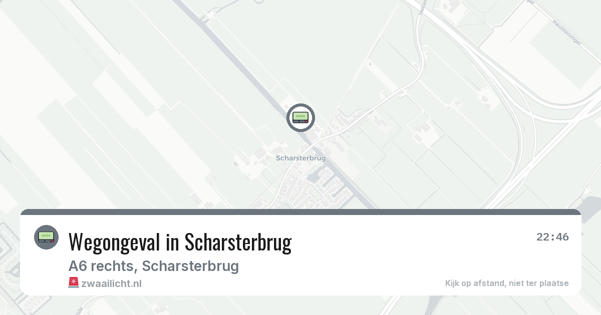 Wegongeval in Scharsterbrug — 16 feb 2026