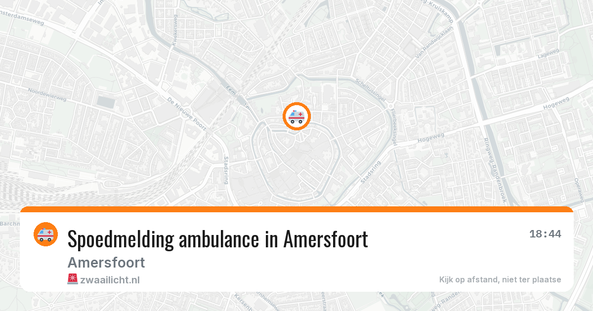 Spoedmelding ambulance in Amersfoort — 8 jun 2026