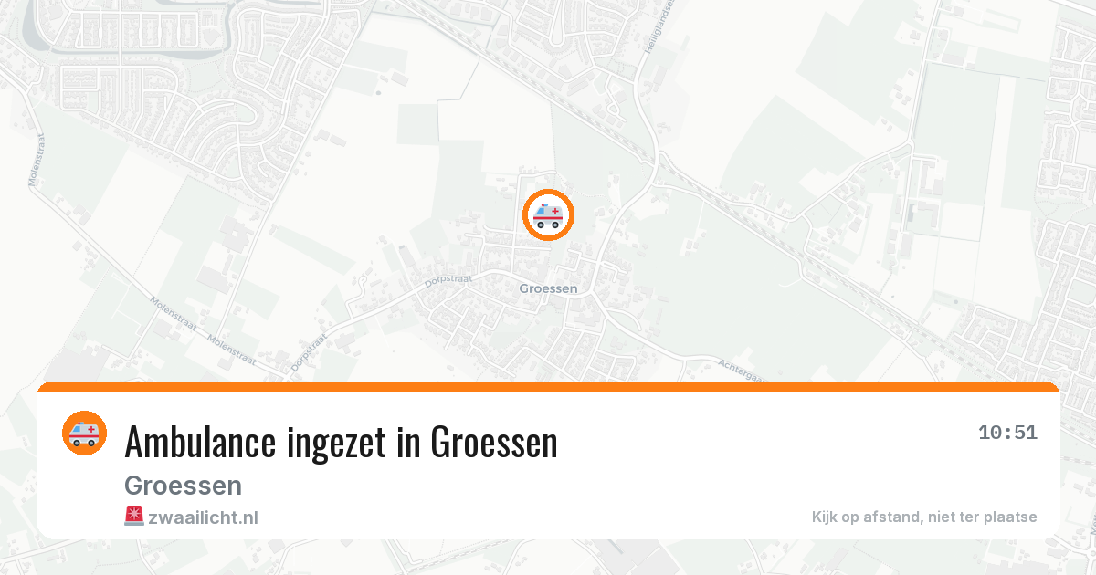 Ambulance ingezet in Groessen — 11 apr 2026