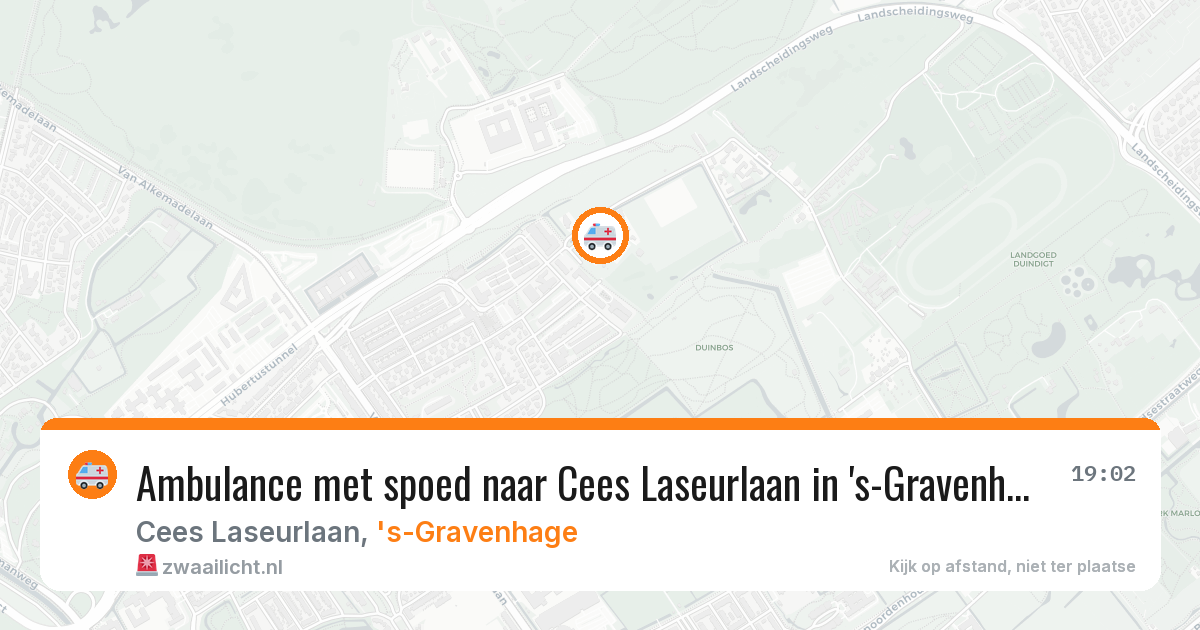 Ambulance met spoed naar Cees Laseurlaan in 's-Gravenhage — 24 mei 2026