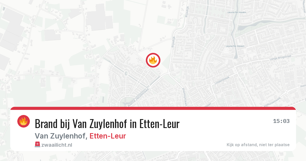 Brand bij Van Zuylenhof in Etten-Leur — 3 jul 2026
