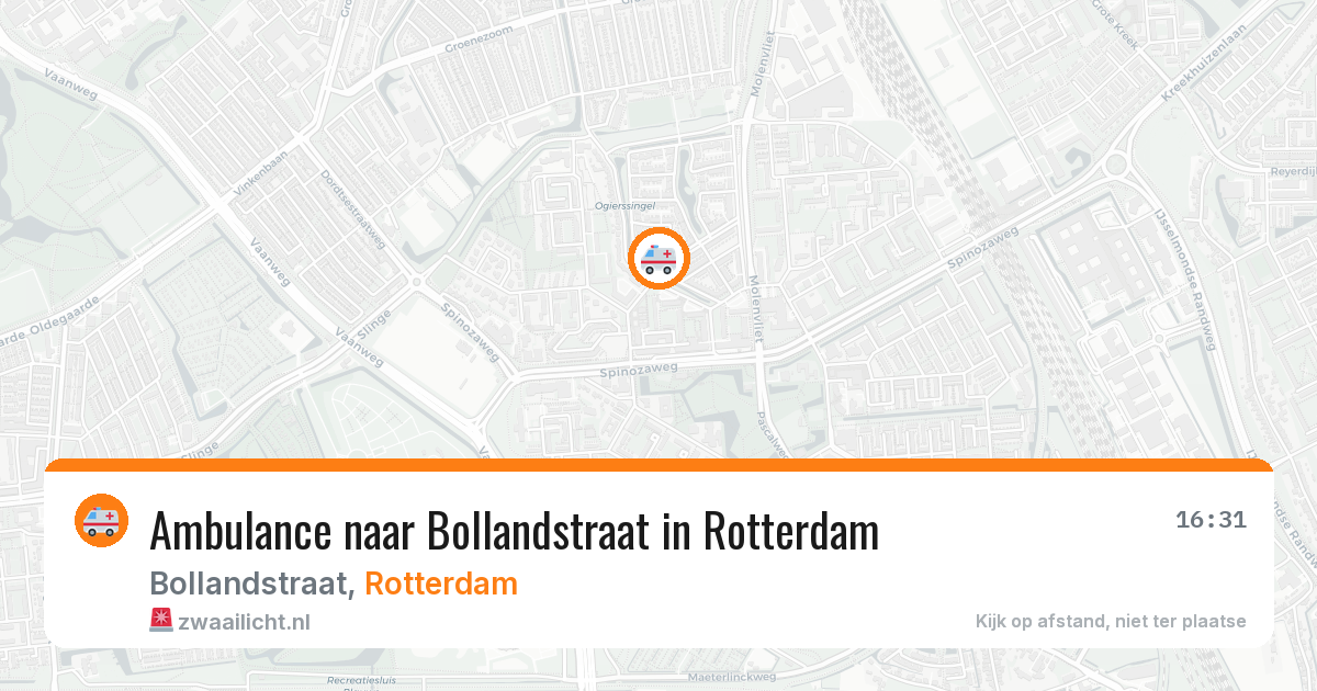 Ambulance naar Bollandstraat in Rotterdam — 29 jan 2026