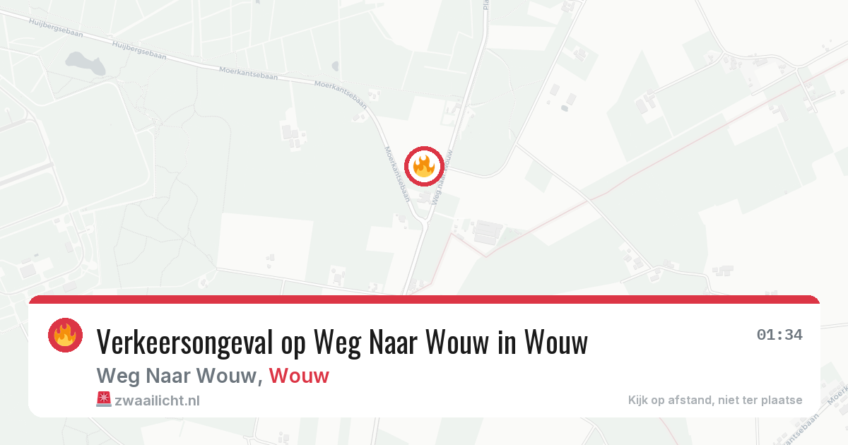 Verkeersongeval op Weg Naar Wouw in Wouw — 8 jul 2026
