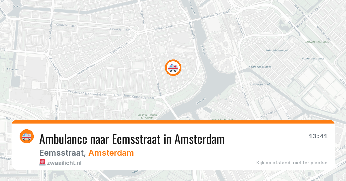 Ambulance naar Eemsstraat in Amsterdam — 31 mei 2026
