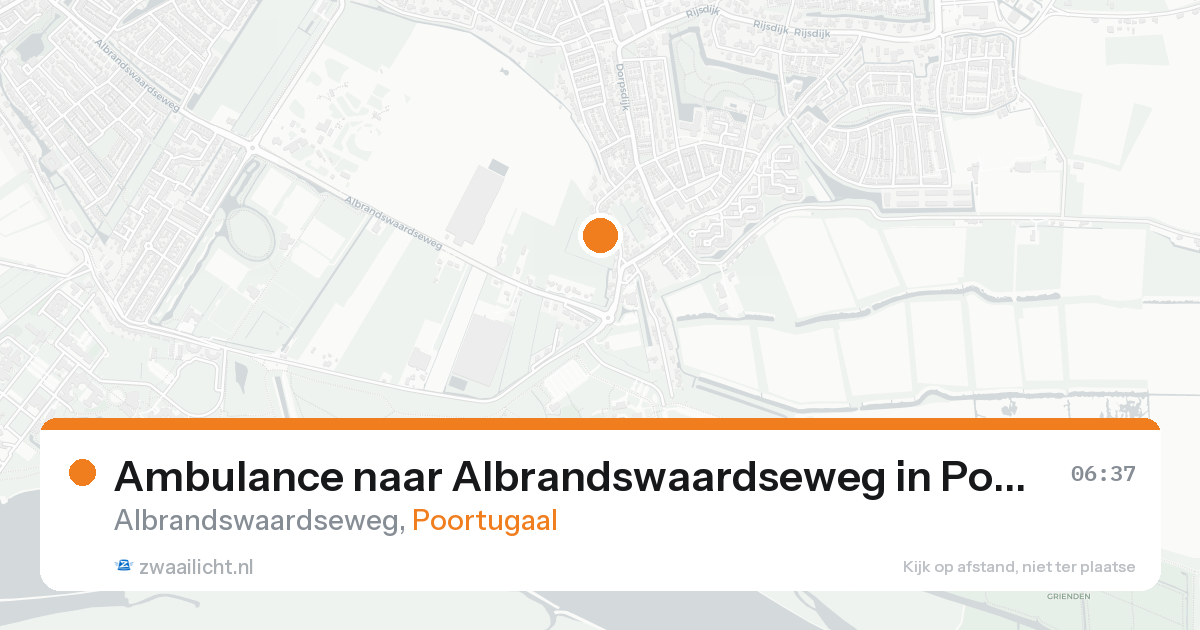 Ambulance naar Albrandswaardseweg in Poortugaal — 4 jun 2026