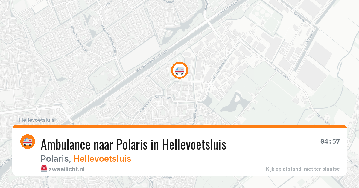 Ambulance naar Polaris in Hellevoetsluis — 22 apr 2026