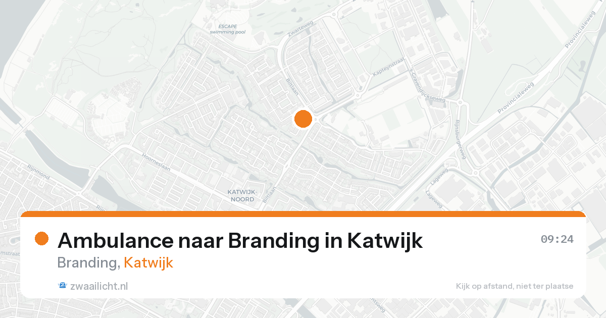 Ambulance naar Branding in Katwijk — 19 aug 2026