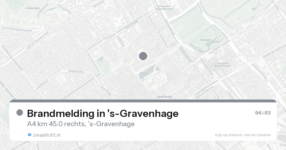 Brandmelding in 's-Gravenhage — 8 feb 2026