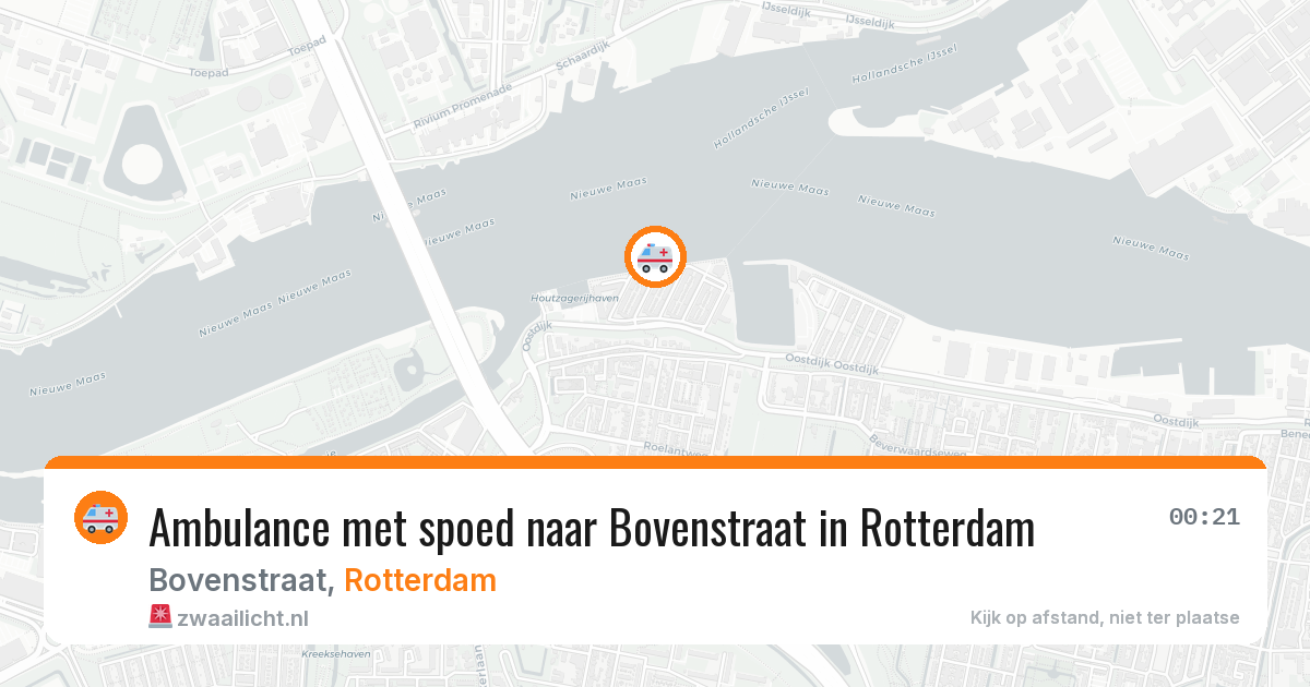 Ambulance met spoed naar Bovenstraat in Rotterdam — 27 apr 2026