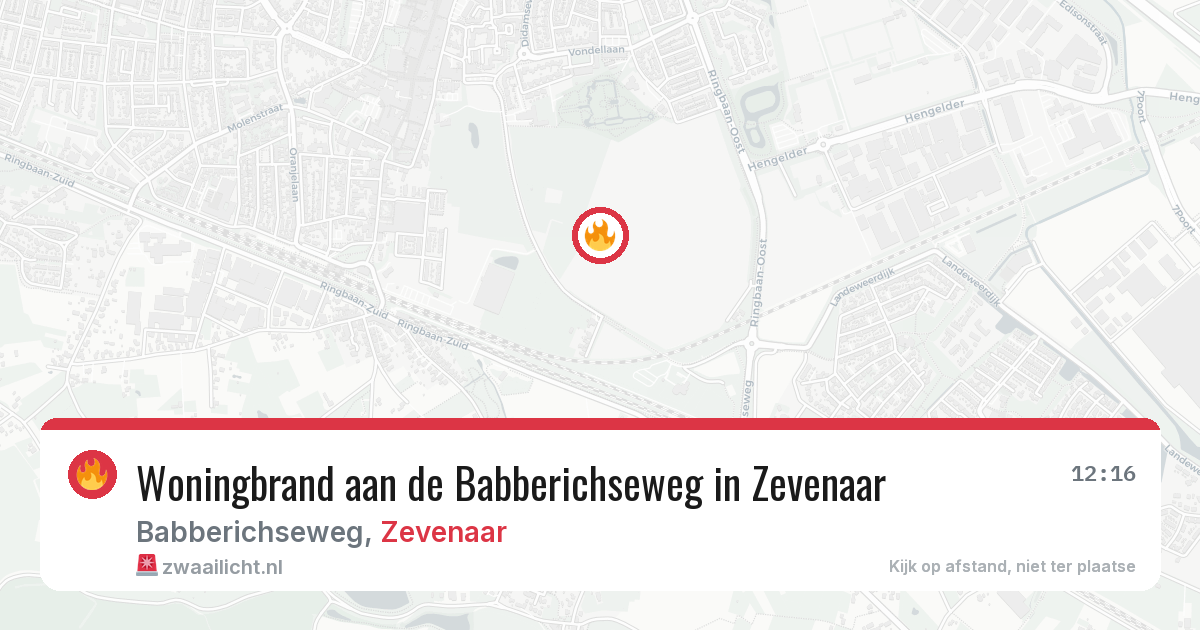 Woningbrand aan de Babberichseweg in Zevenaar — 1 mei 2026